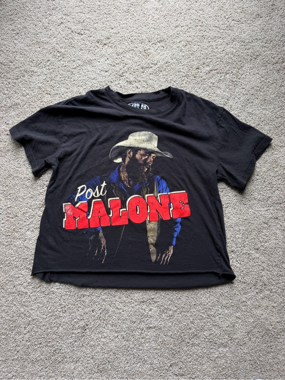 Post Malone medium cropped tshirt